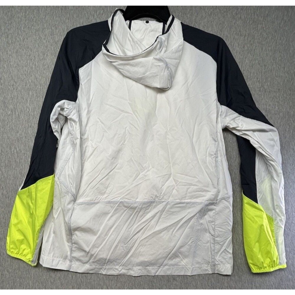 Brooks Carbonite Women's SIZE LARGE Icy Grey Neon Black-nightlife Visible Jacket - Picture 6 of 7